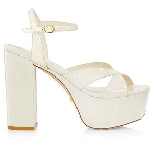 Stuart Weitzman Miami Square High 140 Platform Sandal - Seashell
